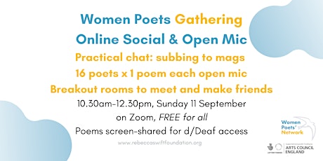Women Poets' Gathering: Online Social & Open Mic