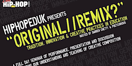 ORIGINAL / REMIX? - Tradition, Innovation & Creative Practices in Education primary image