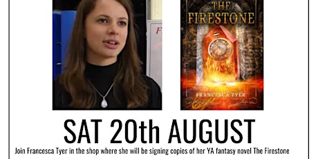 booksigning: The Firestone by Francesca Tyer