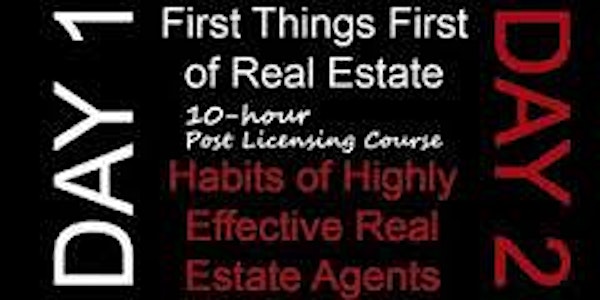 Real Estate 10 Hour Post Licensing Class-July