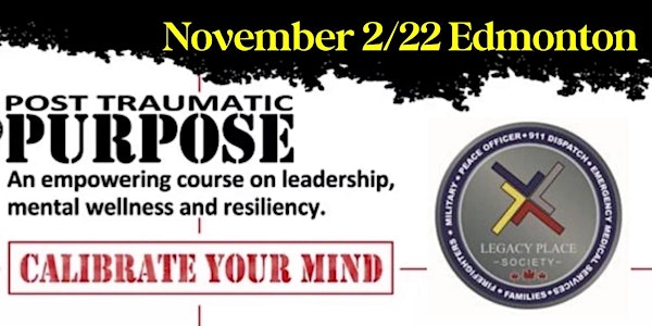 Postponed Edmonton Nov 2/22 First Responder Suicide Awareness Conference