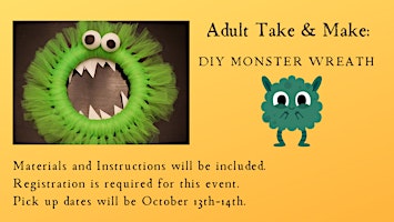 Adult Take & Make: DIY Monster Wreath
