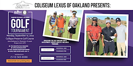 Coliseum Lexus of Oakland Presents: EOYDC's 18th Annual Golf Tournament