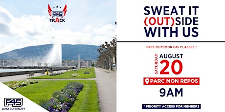 F45 TRACK OUTDOOR TRAINING - SATURDAY 20 AUGUST 2022