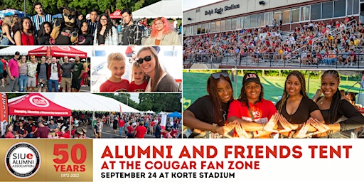 SIUE Alumni & Friends Tent at Cougar Fan Zone