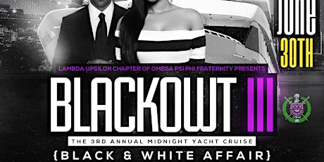 Imagem principal do evento BLACKOWT 3: Black & White Affair Midnight Yacht Cruise