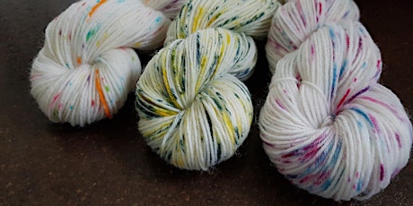 Hand-dyeing yarn with synthetic dyes- Speckles & freckles - online workshop
