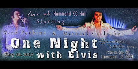 One Night with Elvis starring Michael Cullipher and Nick Perkins