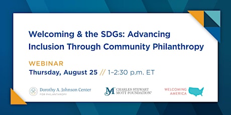 Welcoming & the SDGs: Advancing Inclusion Through Community Philanthropy