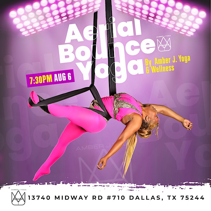 Amber J Yoga presents Aerial Bounce Yoga Dallas Edition image