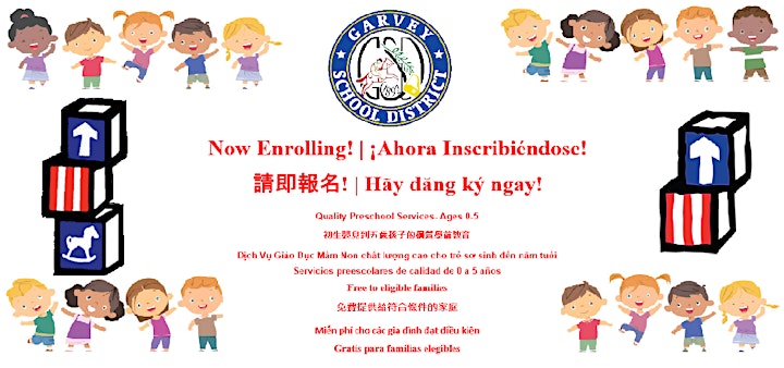 Early Head Start/Head Start/State Preschool  ENROLL NOW! image