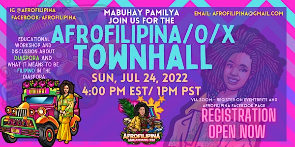 AfroFilipina Townhall - DIASPORA