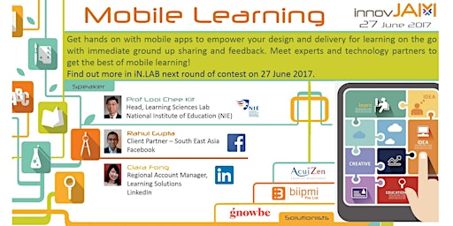 Image principale de InnovJam June 2017 - Mobile Learning