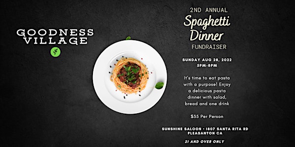 2nd Annual Spaghetti Dinner Fundraiser