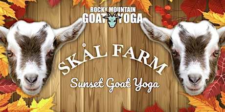 Sunset Goat Yoga - October 23rd (Skål Farm)