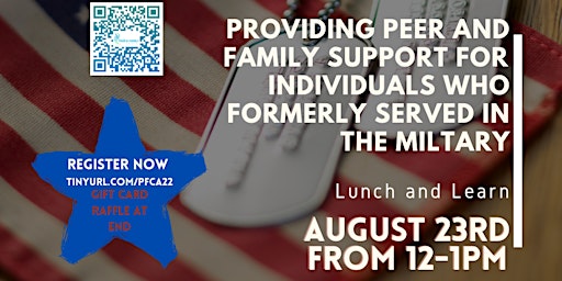 Lunch and Learn - Peer and Family Support for Veterans