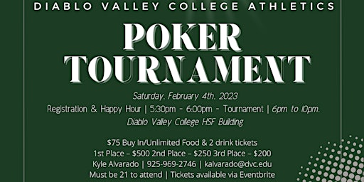 Diablo Valley College Poker Tournament