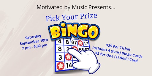 Virtual Pick Your Prize Bingo