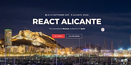 Imagen principal de React Alicante 2017