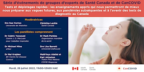 Série d’événements de groupes d’experts de Santé Canada et de CanCOVID​