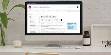 2022 HSC Disability Provisions: The why, how & what happens - Online