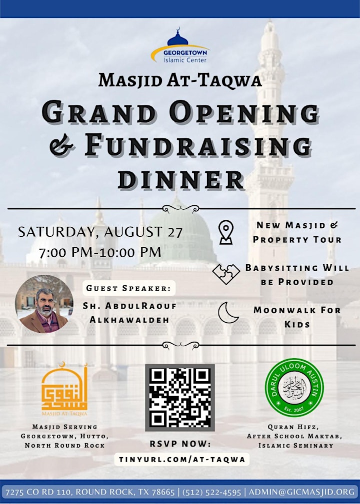 Masjid At-Taqwa Grand Opening & Fundraising Dinner