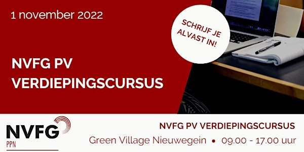 NVFG PV Verdiepingscursus