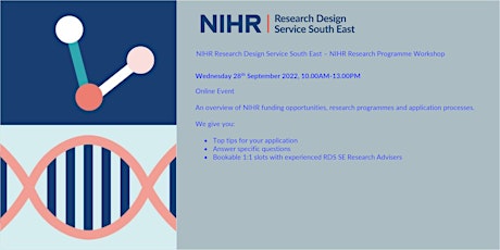 Research Design Service South East - NIHR Research Programmes Workshop