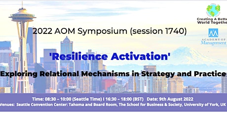 2022 AOM Symposium (session 1740): 'Resilience Activation'