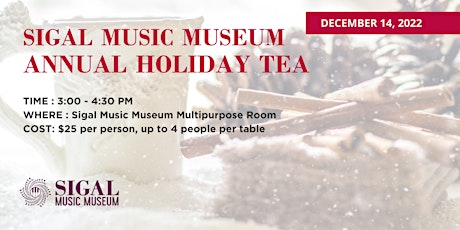 Sigal Music Museum Annual Holiday Tea