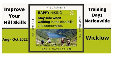 Happy Hiking - Hill Skills Day - 10th  September  - Wicklow