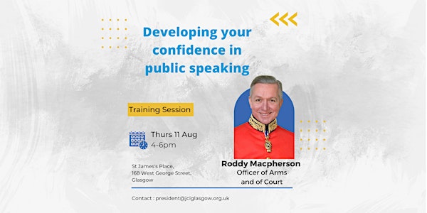 Developing Your Confidence in Public Speaking