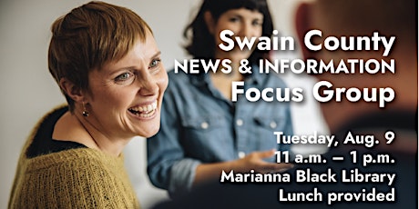 Swain County News & Information Focus Group primary image