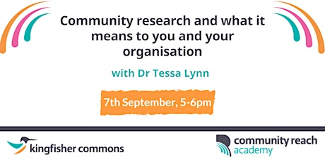 Community research and what it means to you and your organisation