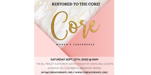 CORE Conference 2022