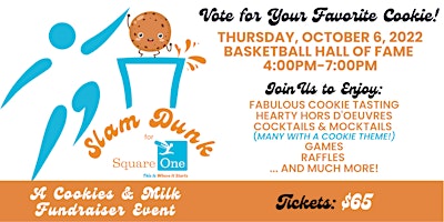Slam Dunk for Square One: A Cookies & Milk Fundraiser