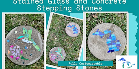 Stained Glass and Concrete Stepping Stones Workshop in MIdland