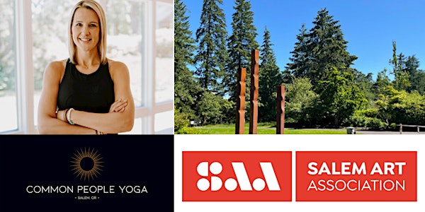 Special evening of outdoor yoga at the Bush Barn Art Center & Annex.