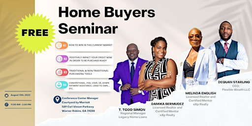 FREE Exclusive Home Buyer Seminar *Refreshments Provided* (Warner Robins)