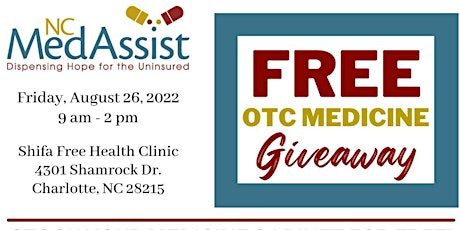 Mecklenburg County Over-the-Counter Medicine Giveaway 8.26.2022