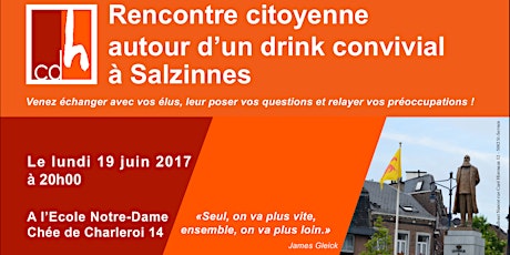 Image principale de Rencontre citoyenne autour d'un drink convivial à Salzinnes