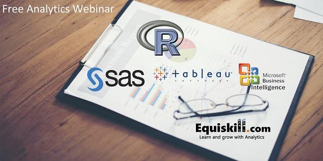 Free Live Data Analytics class using R, Tableau& SAS for Business