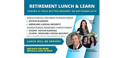 Retirement Lunch and Learn primary image