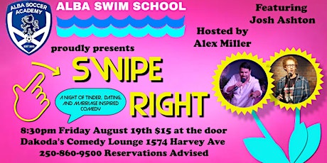 Alba Soccer Academy & Swim School presents Swipe Right