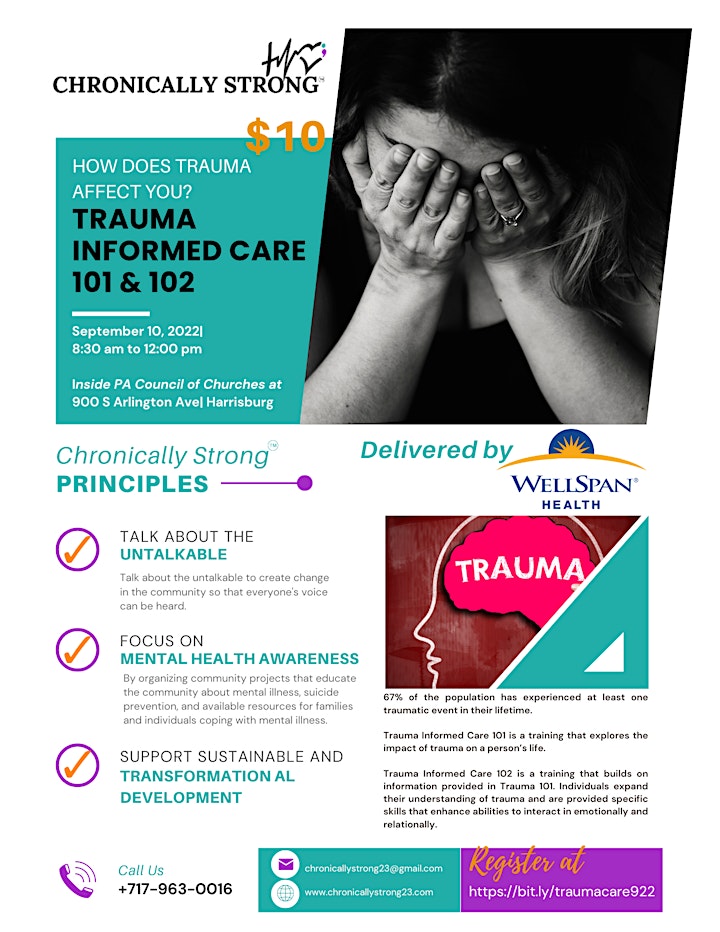 Chronically Strong: Trauma 101 & 102 Delivered by Wellspan image