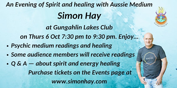 Aussie Medium, Simon Hay at the Gungahlin Lakes Club