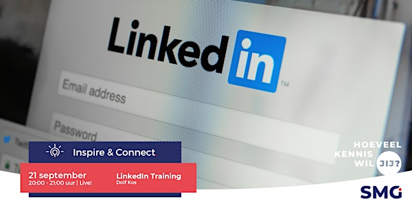 Inspire & Connect LIVE | 21 september| LinkedIn training met Dolf Kos