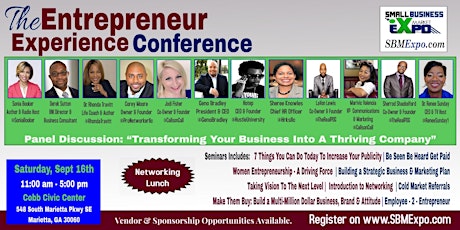 The Entrepreneur Experience Conference (TEEC) - Cobb Civic Center primary image