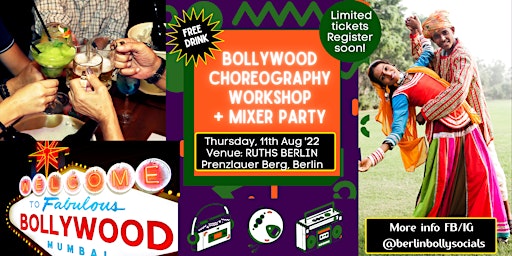 Berlin BollySocials - Bollywood Dance Workshop + Get-Together Party