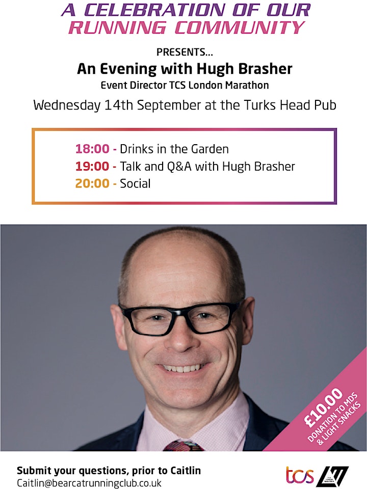 Celebration Evening with Hugh Brasher - Event Director  The London Marathon image